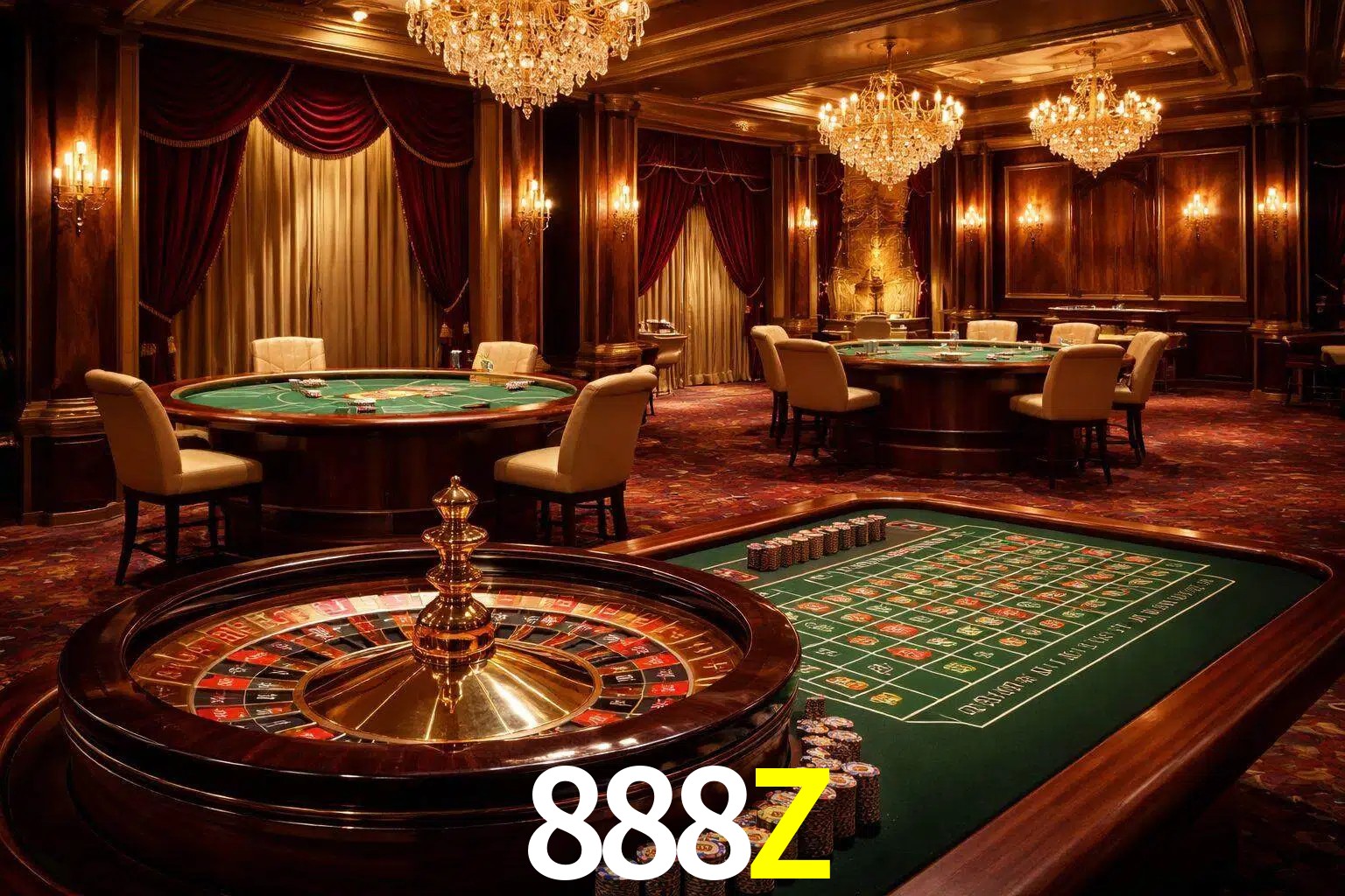 Una escena premium de mesa de casino en vivo con cartas, elementos de ruleta y un ambiente pulido de estudio de transmisión.